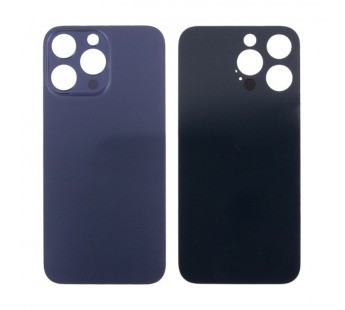 Задняя крышка для iPhone 14 Pro Max (A2895) Темно-фиолетовый (стекло, узкий вырез под камеру, логотип) - Премиум#2096183