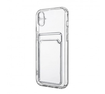 Чехол-накладка для iPhone 16 (с защитой камеры, карманом для карт, прозрачный)#2095666
