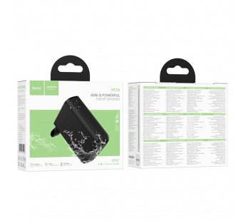 Колонка беспроводная Hoco HC34, (USB,FM,TF card,AUX) цвет черный#2094093