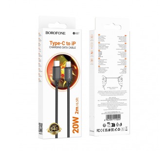 Кабель USB-C BOROFONE BX87 Apple PD черный 2м РК#2094183