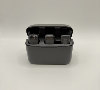 Микрофон потоковый беспроводной J113 (2 микрофона+ресивер iphone) черный#2142777