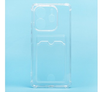 Чехол-накладка - SC276 с картхолдером для "Xiaomi Redmi Note 14 4G" (transparent) (239944)#2095618