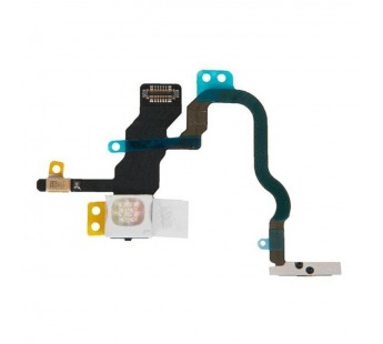 Шлейф для iPhone X (A1865/A1901) на кнопку включения/микрофон - Премиум#2095377