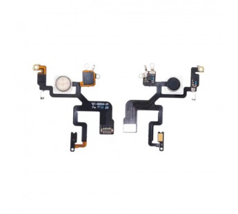 Шлейф для iPhone 12 Pro Max (A2411) на вспышку/микрофон - Премиум#2095389