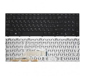 Клавиатура для HP ProBook 450 G5 черная с серой рамкой (оригинал)#2100885