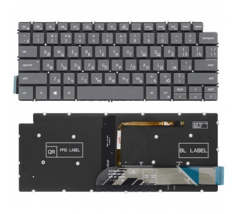 Клавиатура для Dell Latitude 3410 серая с подсветкой#2096229