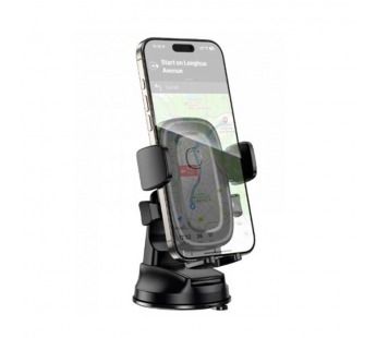 Автодержатель BOROFONE BH132 зажим на присоске черный#2096045