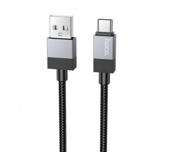Кабель USB - Type-C HOCO X110 (3A/1m/текстиль) черный#2102406
