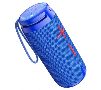 Портативная колонка BOROFONE BR24 (Bluetooth/USB/TF/AUX/FM/5Вт) синяя#2096090