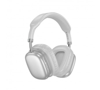 Накладные Bluetooth-наушники HOCO W52 (46 ч/400 mAh/Bluetooth/AUX/TF) серебро#2119482