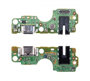 Шлейф (плата) для Tecno Spark 10C + системный разъем + разъем гарнитуры + микрофон (100% components)#2098792