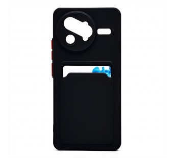 Чехол-накладка - SC337 с картхолдером для "Xiaomi Poco F7 Pro" (black) (240004)#2096586