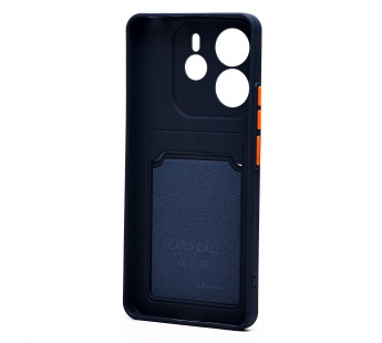 Чехол-накладка - SC337 с картхолдером для "Xiaomi Redmi Note 14 4G" (dark blue) (239942)#2096561