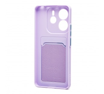 Чехол-накладка - SC337 с картхолдером для "Xiaomi Redmi Note 14 4G" (light violet) (239943)#2096558