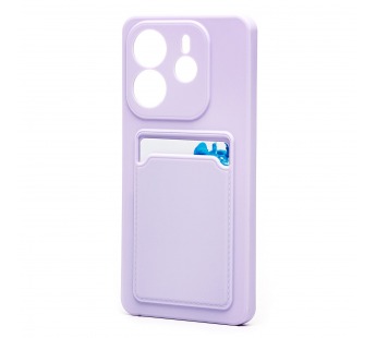 Чехол-накладка - SC337 с картхолдером для "Xiaomi Redmi Note 14 4G" (light violet) (239943)#2096559