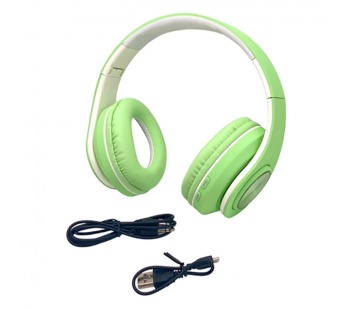Наушники полноразмерные inPods Boom MACARONE Soft Touch (работают от кабеля) (Зеленые)#2121056