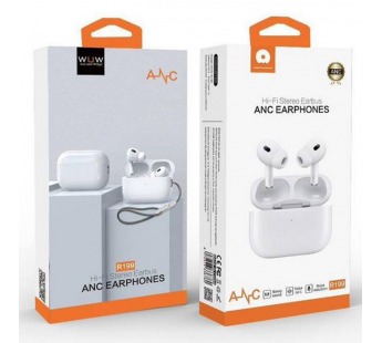 Беспроводные наушники WUW R199 (ANC активное шумоподавление/TWS/BT5.3/вакуумные) Белые#2095974