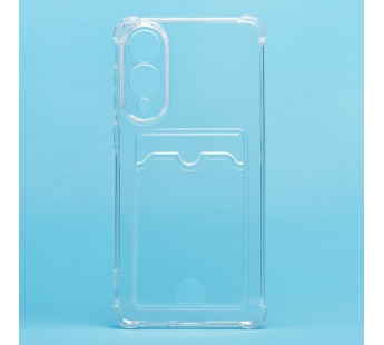 Чехол-накладка - SC276 с картхолдером для "Samsung Galaxy S25 Edge" (transparent) (240413)#2096516