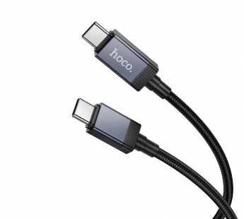 Кабель Type-C - Type-C Hoco X118 60W 1м черный#2096306