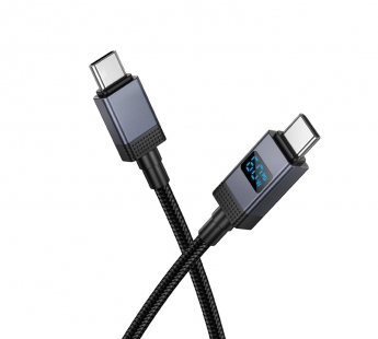 Кабель Type-C - Type-C Hoco X118 60W 1м черный#2096307