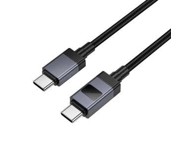Кабель Type-C - Type-C Hoco X118 60W 1м черный#2096309