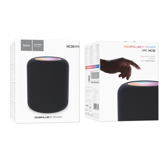 Колонка беспроводная Hoco HC30, (USB,FM,TF card,AUX) цвет черный#2096351