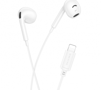 Наушники с микрофоном BOROFONE BM96, Lightning, цвет белый#2096386