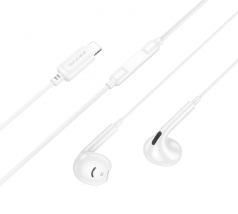Наушники с микрофоном BOROFONE BM96, Lightning, цвет белый#2096388