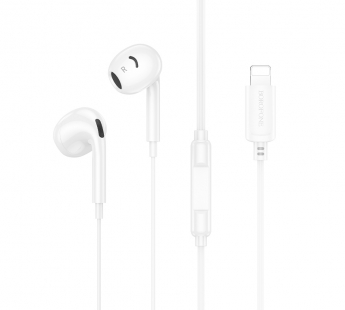 Наушники с микрофоном BOROFONE BM96, Lightning, цвет белый#2096392