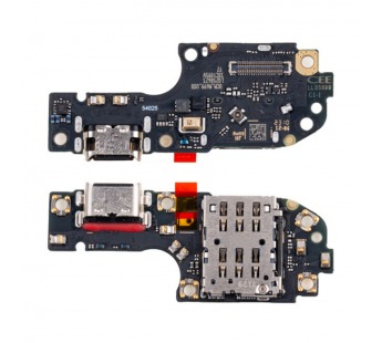 Шлейф для Huawei Nova 12i (CTR-L81) плата системный разъем/разъем SIM/микрофон - Премиум#2098730