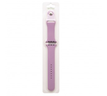 Ремешок - ApW Sport Band Apple Watch 42/44/45/49 mm силикон на кнопке (L) (light violet) (240589)#2101635