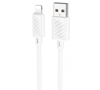 Кабель USB - Apple Lightning Hoco X88 (2.4А, 2 м) Белый#2096759