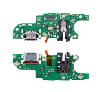 Шлейф для Huawei Honor X6b (JDY-LX1) плата на системный разъем/разъем гарнитуры/микрофон - Премиум#2104132