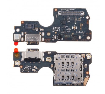 Шлейф для Xiaomi Redmi Note 14 Pro 4G (24116RACCG) плата системный разъем/разъем SIM/микрофон - Премиум#2128319