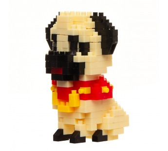 Конструктор - "Dog series" собака (3) (beige/black) (240216)#2099915