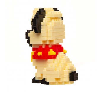 Конструктор - "Dog series" собака (3) (beige/black) (240216)#2103406