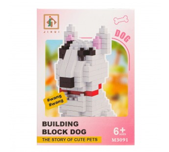 Конструктор - "Dog series" собака (4) (white/black) (240217)#2099917