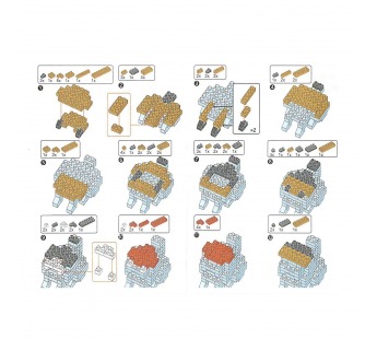 Конструктор - "Dog series" собака (5) (beige/black) (240218)#2103401