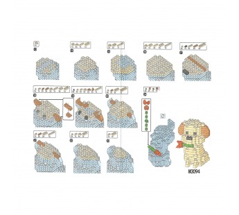 Конструктор - "Dog series" собака (8) (beige) (240221)#2103394