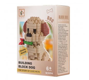 Конструктор - "Dog series" собака (8) (beige) (240221)#2103396