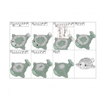 Конструктор - "Ocean series" рыба (white) (240236)#2103424