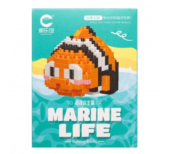 Конструктор - "Ocean series" рыба клоун (orange/black) (240237)#2099927