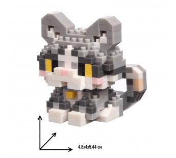 Конструктор - "Pet series" кошка (3) (gray/white) (240246)#2103502