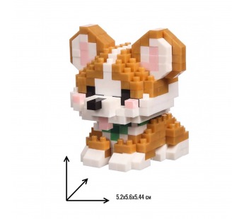 Конструктор - "Pet series" собака (1) (brown/white) (240243)#2103488