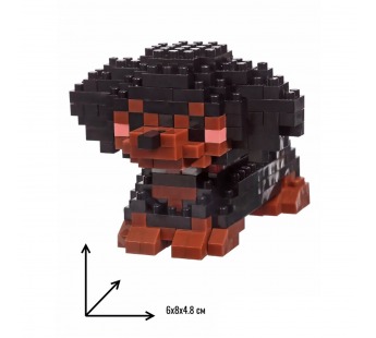 Конструктор - "Pet series" собака (2) (black/brown) (240248)#2103483