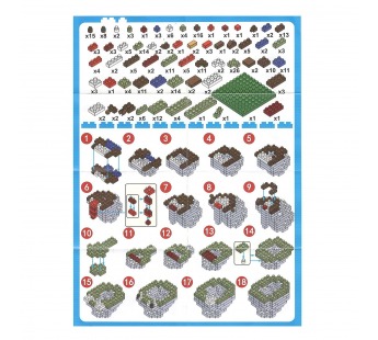 Конструктор - "PZ series" зомби (1) (green) (240223)#2103464
