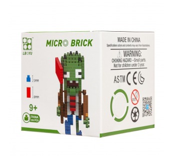 Конструктор - "PZ series" зомби (1) (green) (240223)#2103465