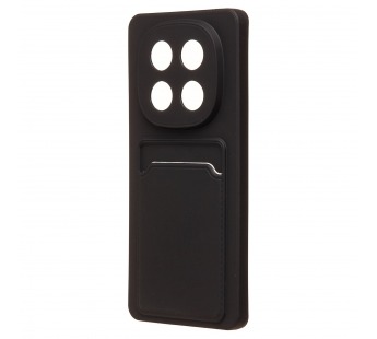Чехол-накладка - SC337 с картхолдером для "Xiaomi Redmi Note 14 Pro 4G" (black) (240447)#2100668
