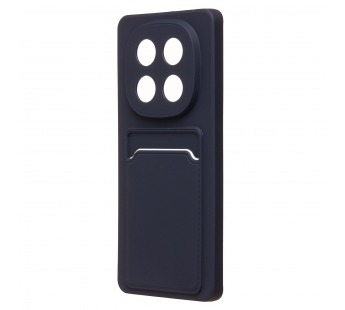 Чехол-накладка - SC337 с картхолдером для "Xiaomi Redmi Note 14 Pro 4G" (dark blue) (240448)#2100673
