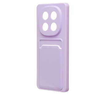 Чехол-накладка - SC337 с картхолдером для "Xiaomi Redmi Note 14 Pro 4G" (light violet) (240449)#2100671